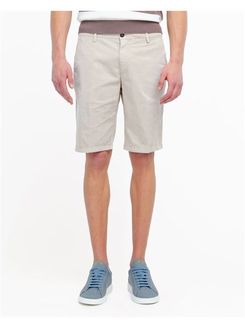 Bermuda chino twill di cotone stretch beige MANUEL RITZ | B1758TC263290/23